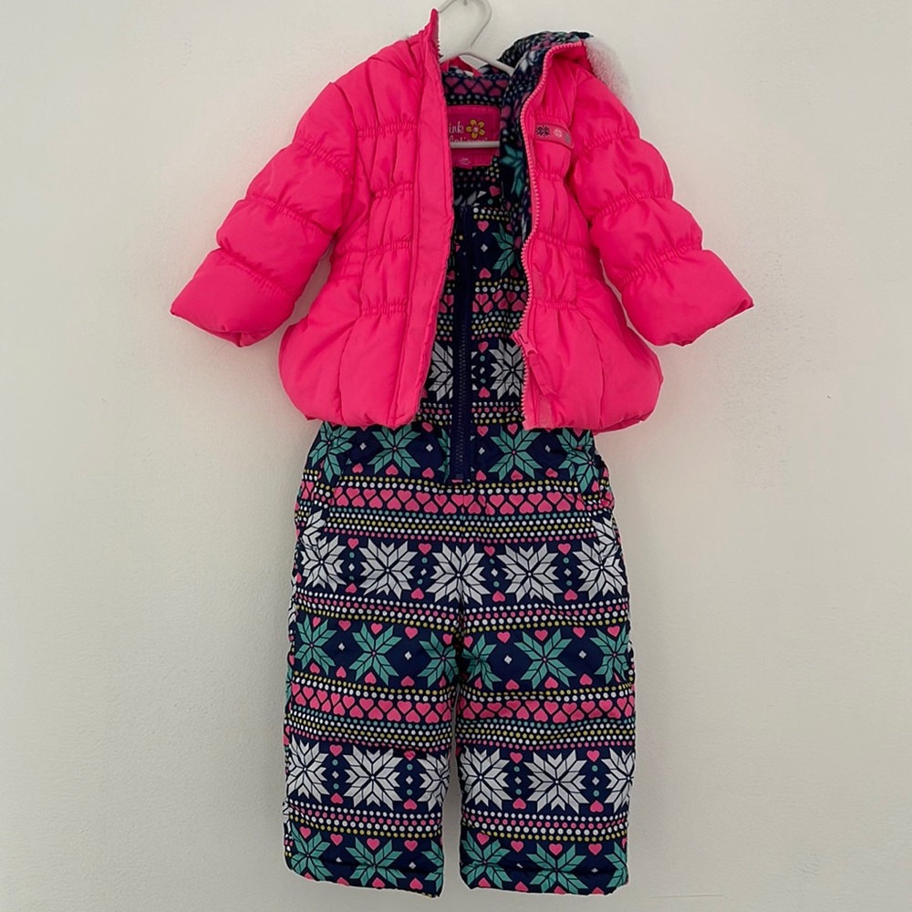 Pink Platinum Snow Suit & Jacket